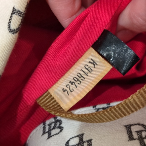 Dooney & Bourke White And Black monogtam Shoulder Hobo Bag Turnlock With Dustbag - Picture 10 of 17